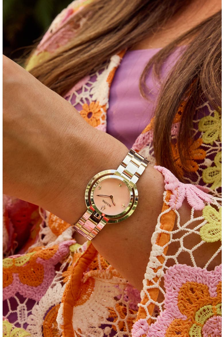 Rubaiyat Bracelet Watch, 30.5mm, Alternate, color, SILVER-TONE