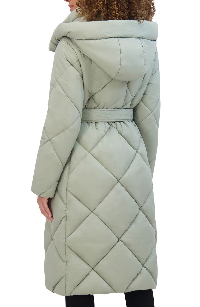Kenneth Cole New York Powder Touch Matte Quilted Jacket, Alternate, color, Sage