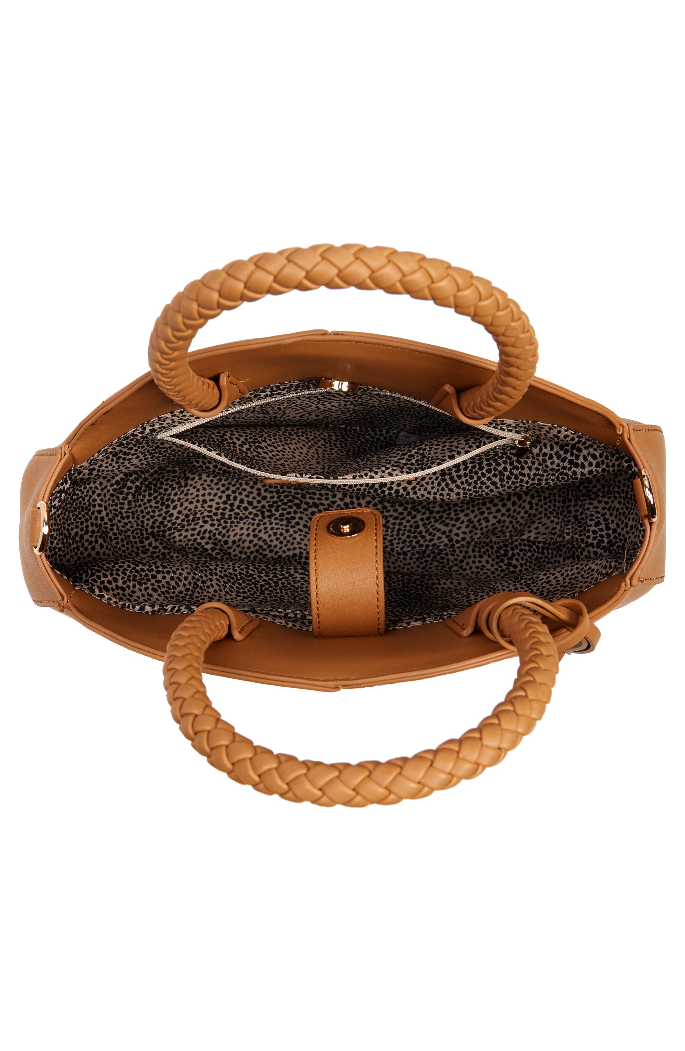 Nikole Faux Leather Crossbody Bag, Alternate, color, CAMEL COMBO
