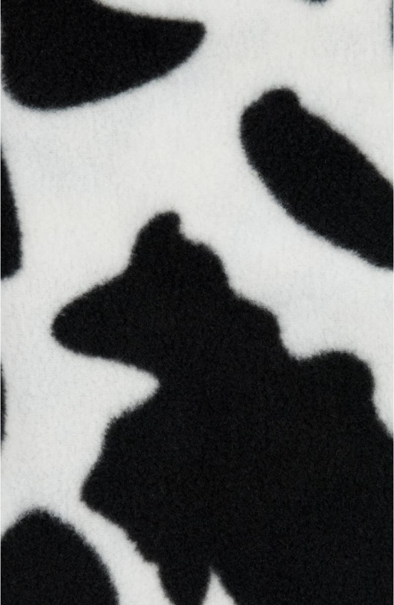 Leveret Men
s Fleece Printed Holiday Pajama Pants, Alternate, color, Cow Black