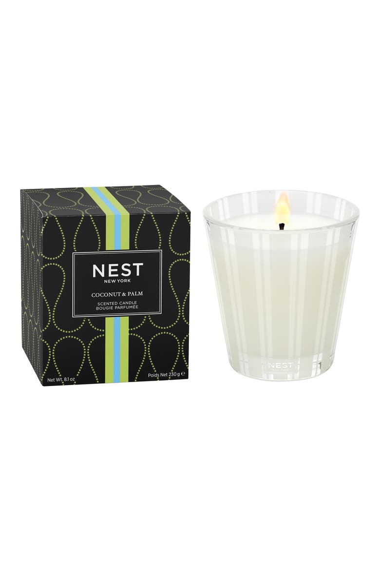 Coconut Palm Scented Candle, Alternate, color, NO COLOR