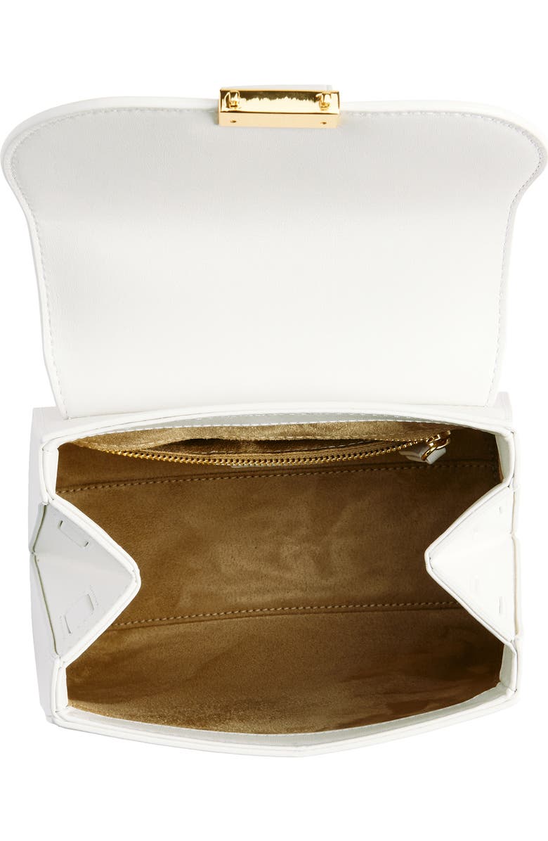 Veronica Beard Avenue Leather Bamboo Top Handle Bag, Alternate, color,