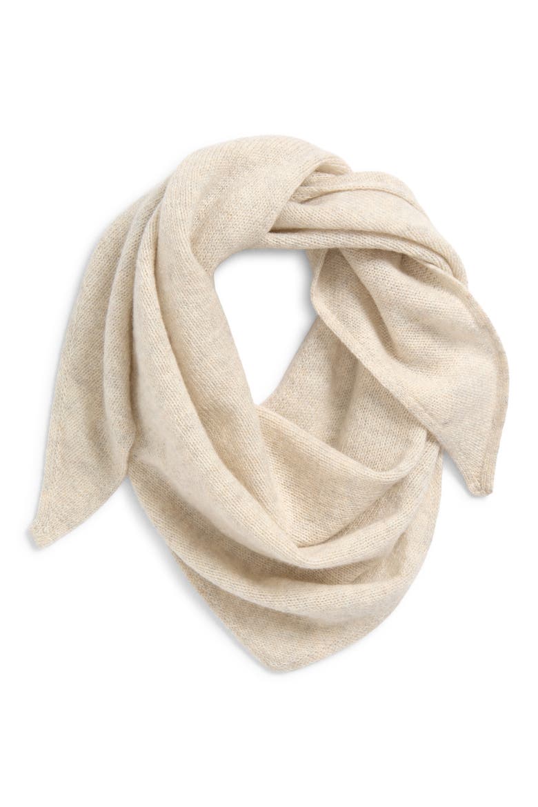 Reel Cashmere Triangle Scarf, Alternate, color, LUNAN SAND