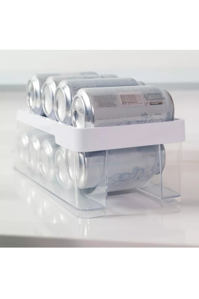 Clear Rolling BPA Free Can Dispenser Organizer 2 Piece Set, Alternate, color, Clear