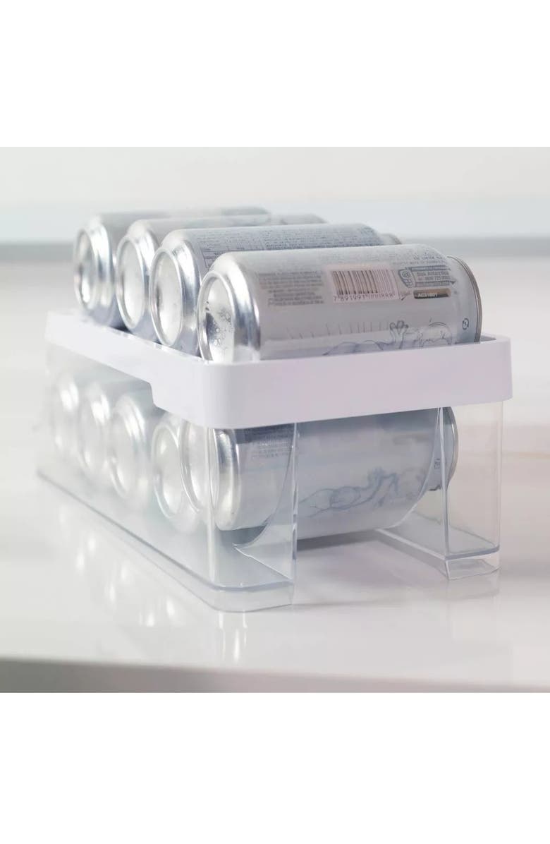 OU Clear Rolling BPA Free Can Dispenser Organizer 2 Piece Set, Alternate, color,