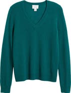 Caslon® Cashmere V-Neck Sweater