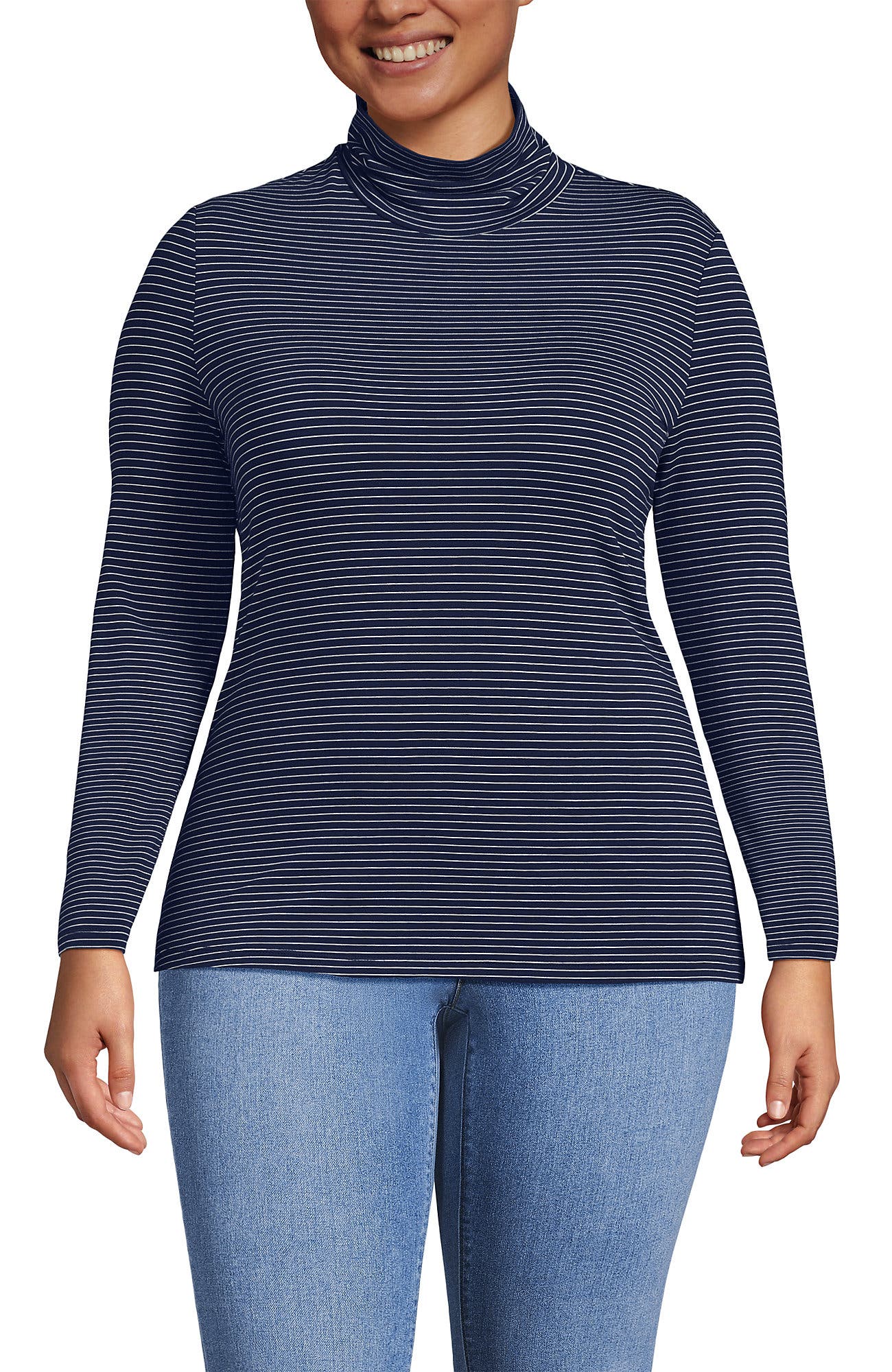 Deep Sea Navy Thin Stripe