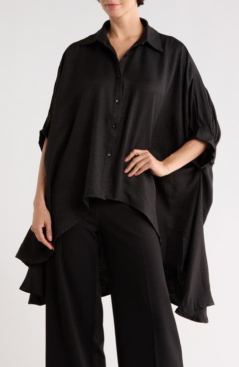 Oversized Button-Up Top