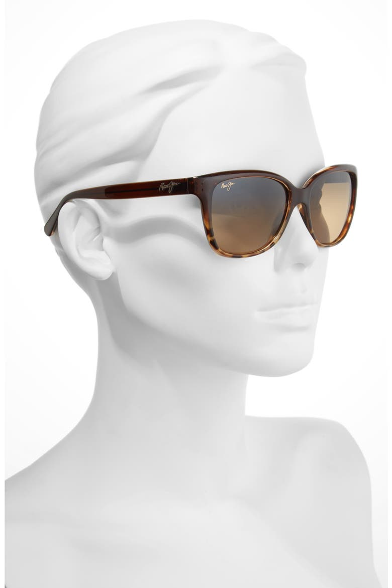 Starfish 56mm PolarizedPlus2® Cat Eye Sunglasses, Alternate, color, BROWN