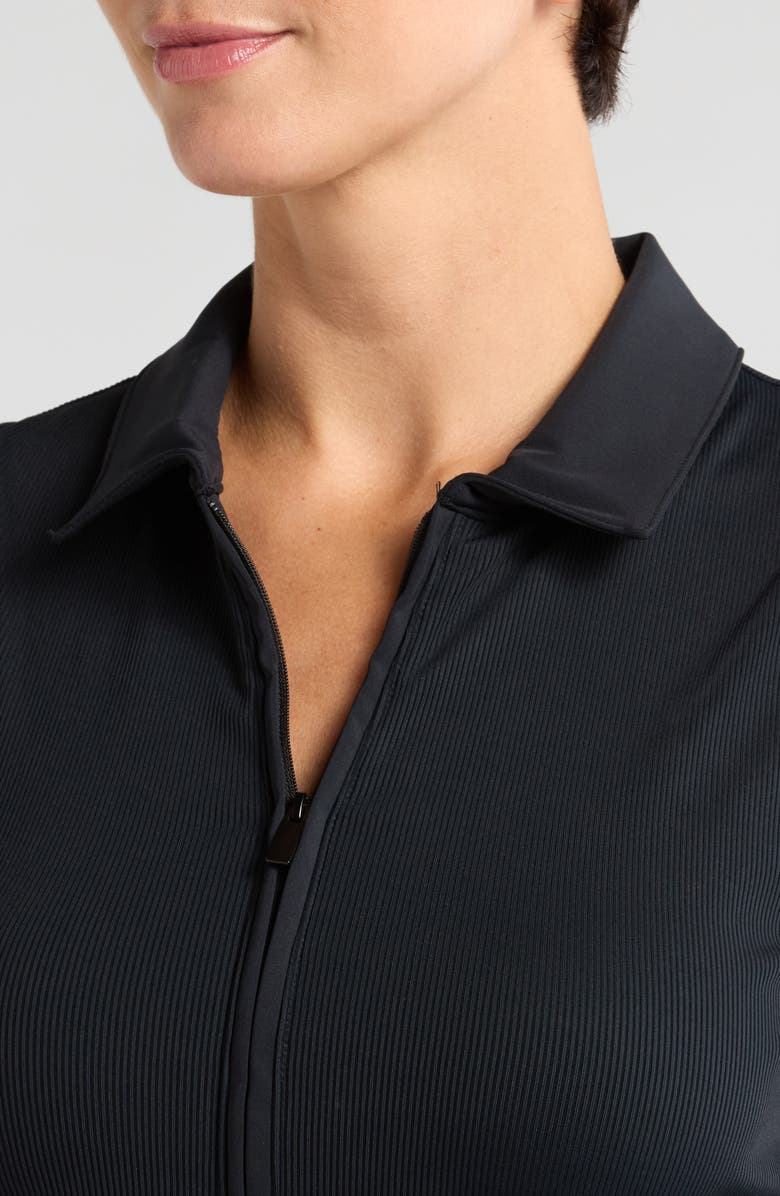TravisMathew Midline Zip Polo Tank, Alternate, color, Black