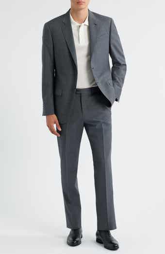 Emporio Armani Grey Microcheck Wool Suit