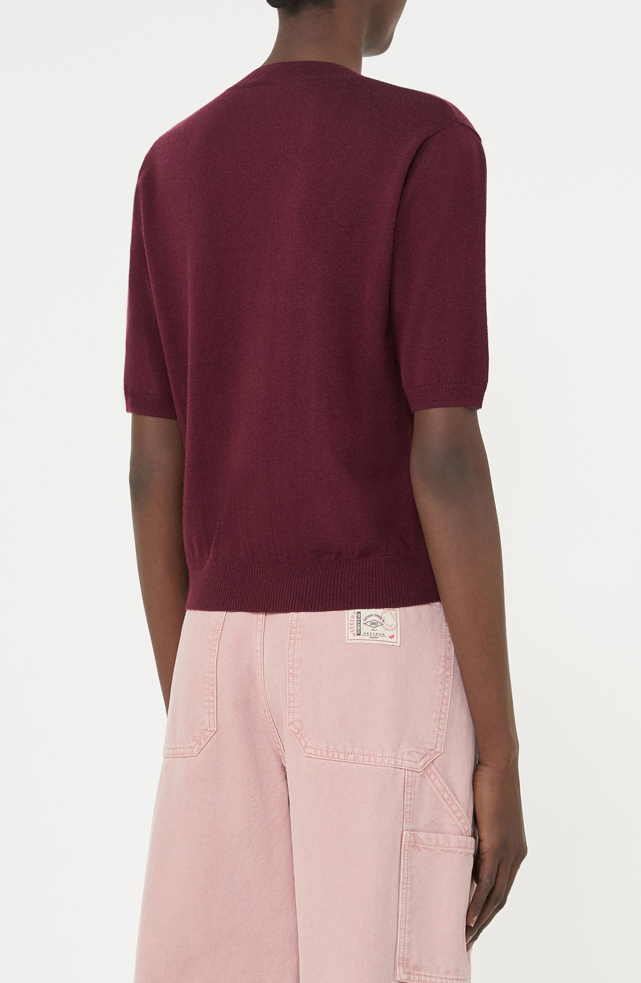 Marea Wool & Cashmere Short Sleeve Sweater - image 2