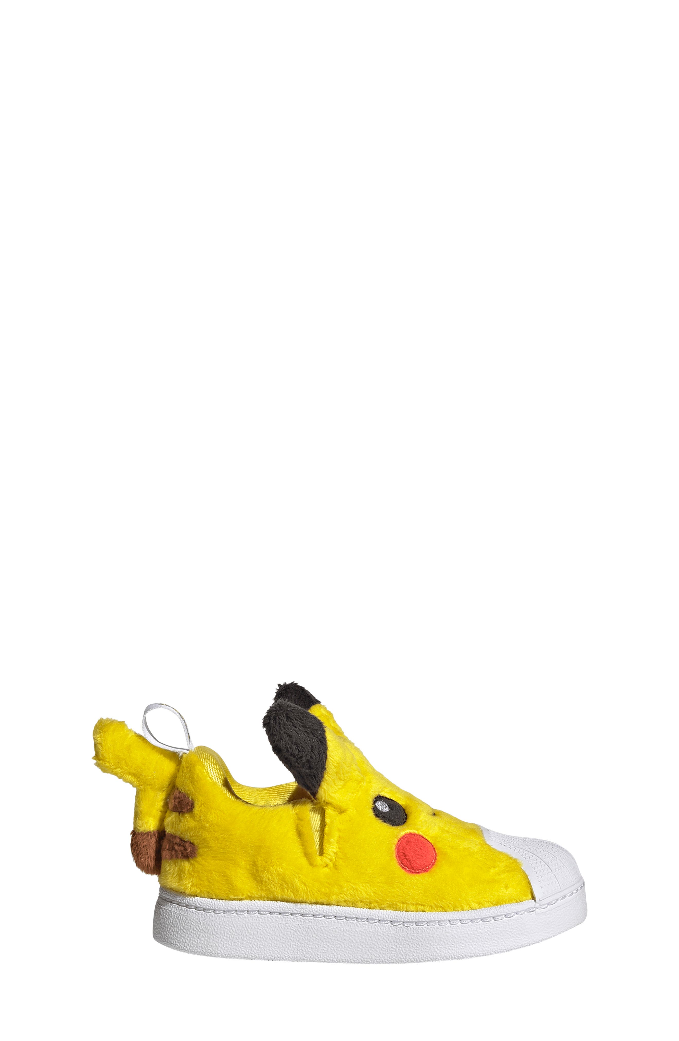 Kids' Superstar Quickon Pokémon Sneaker, Alternate, color, YELLOW/ CORE BLACK/ WHITE