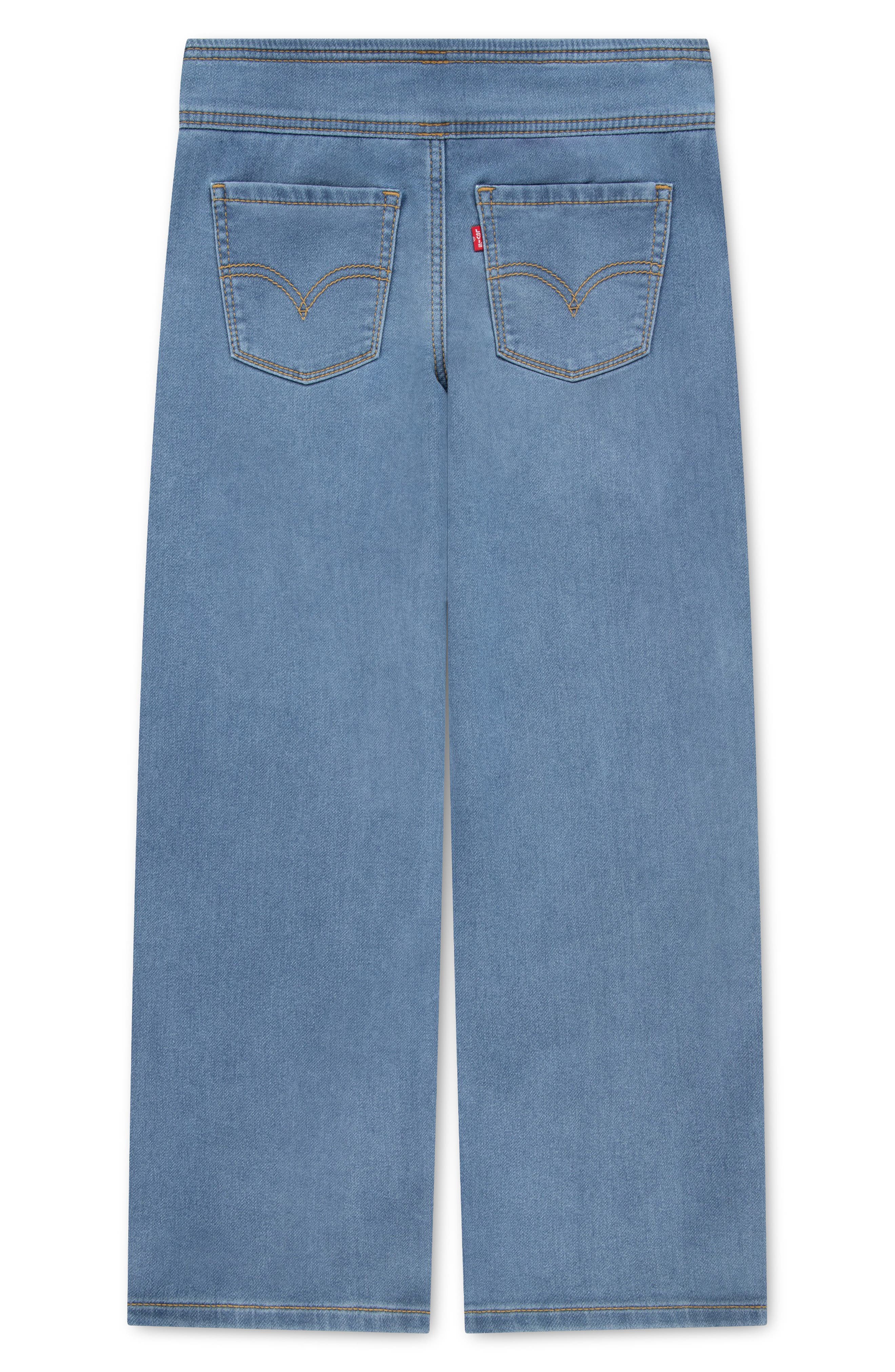 Levi's Kids' Floral Embroidered Split Wide Leg Jeans | Nordstromrack