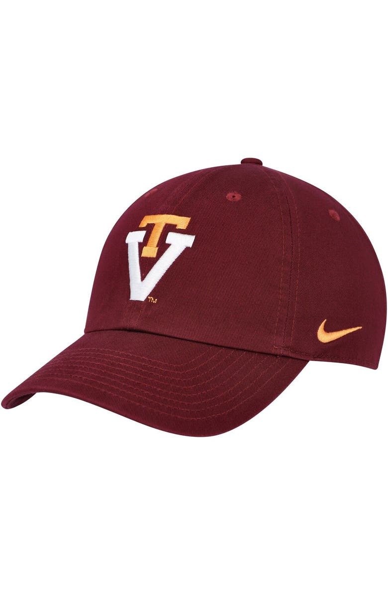 Nike Men's Nike Maroon Virginia Tech Hokies Heritage86 Logo Performance Adjustable Hat, Main, color, 