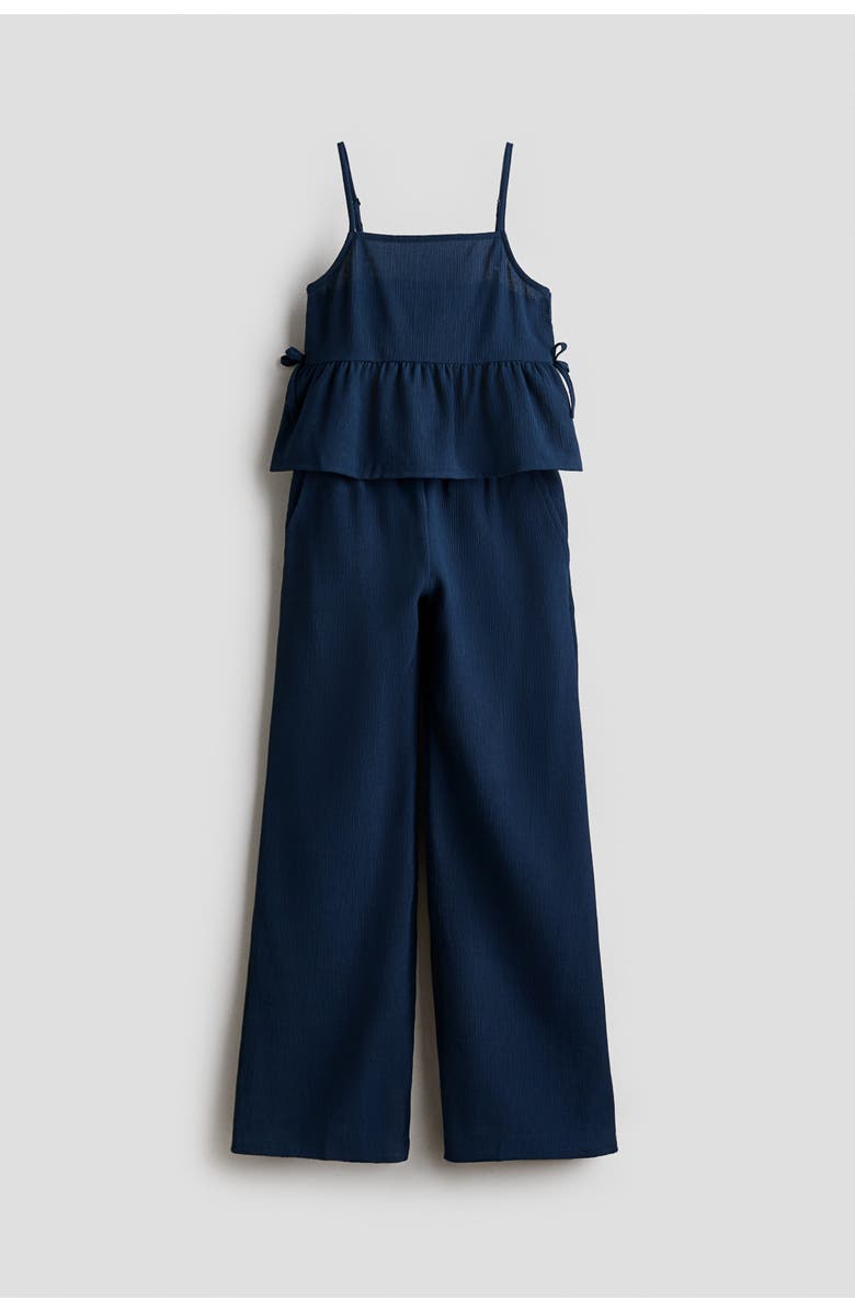 H&M 2-piece Seersucker Set, Main, color, Navy Blue