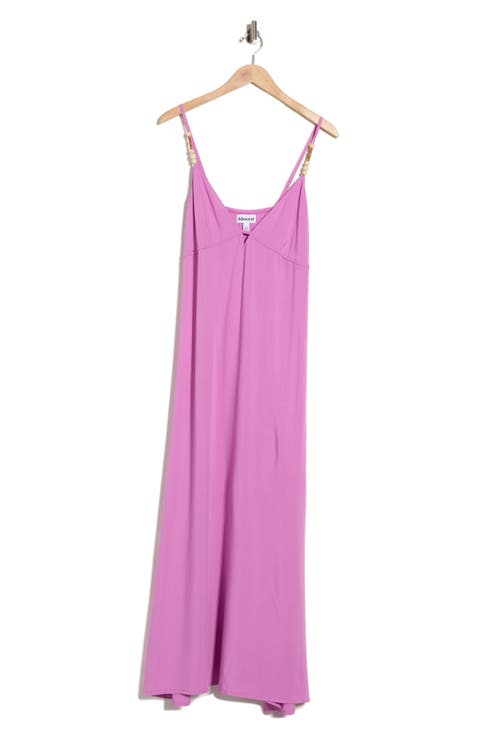 Strappy Beaded Cover-Up Maxi Dress
