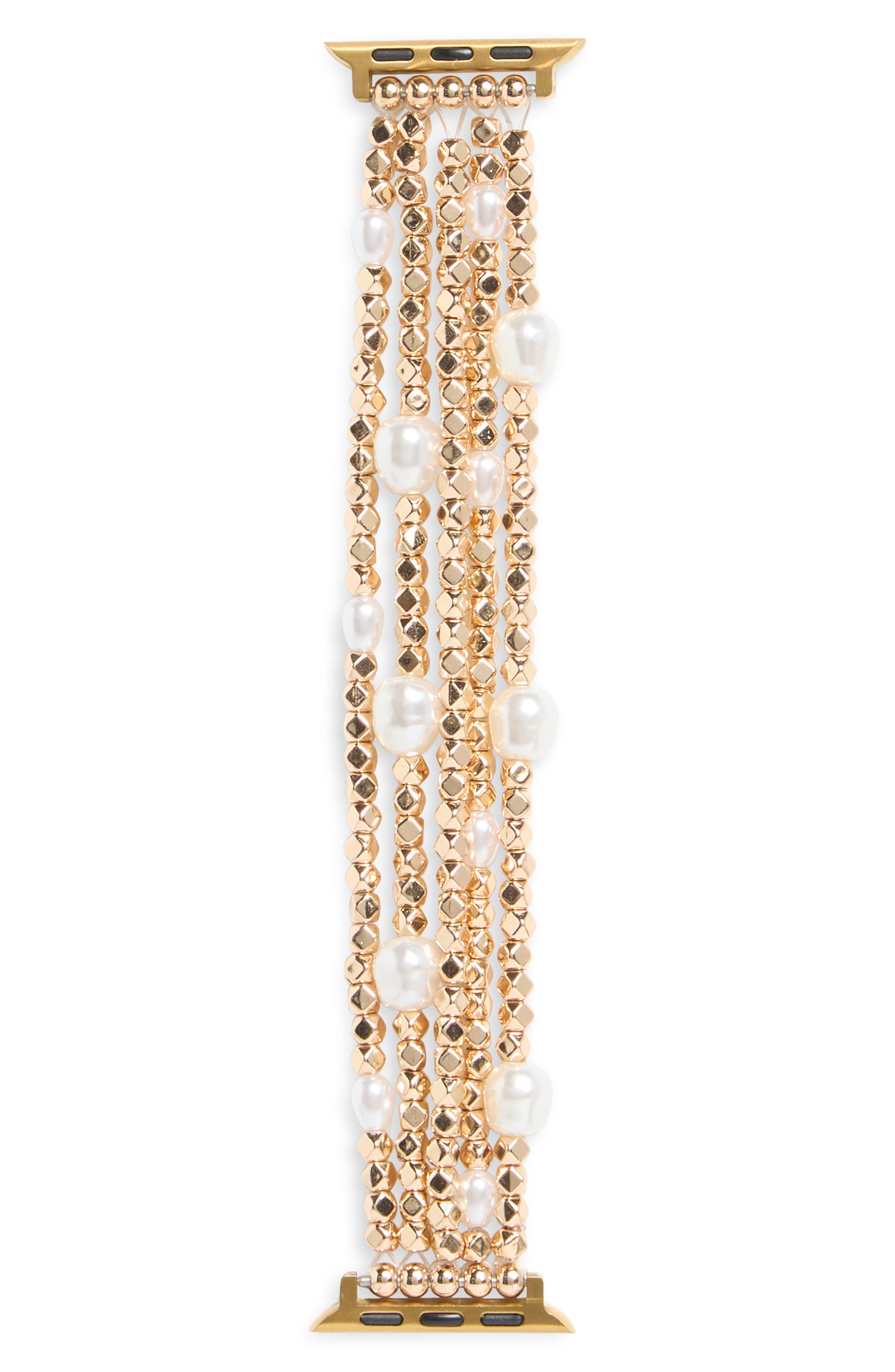NORDSTROM RACK Embellished Beaded Apple Watch® Watchband