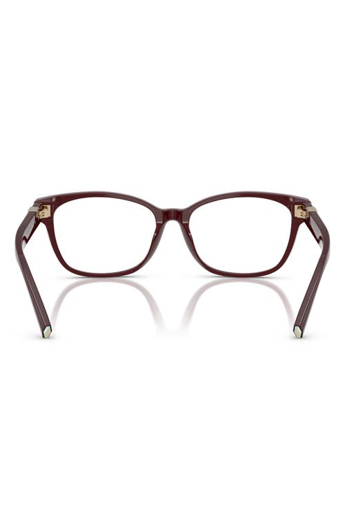 Tiffany & Co . 55mm Pillow Optical Glasses In Brown