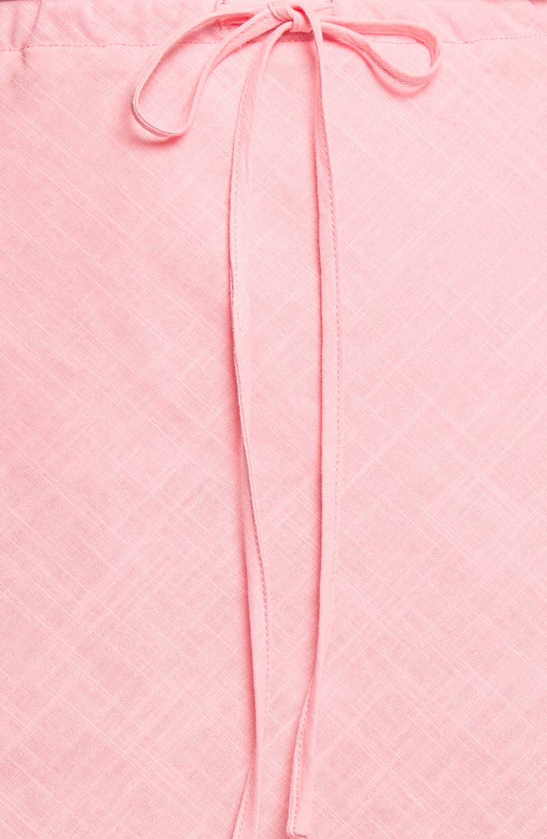 Petal & Pup Sonni Cotton Drawstring Miniskirt, Alternate, color, Pink