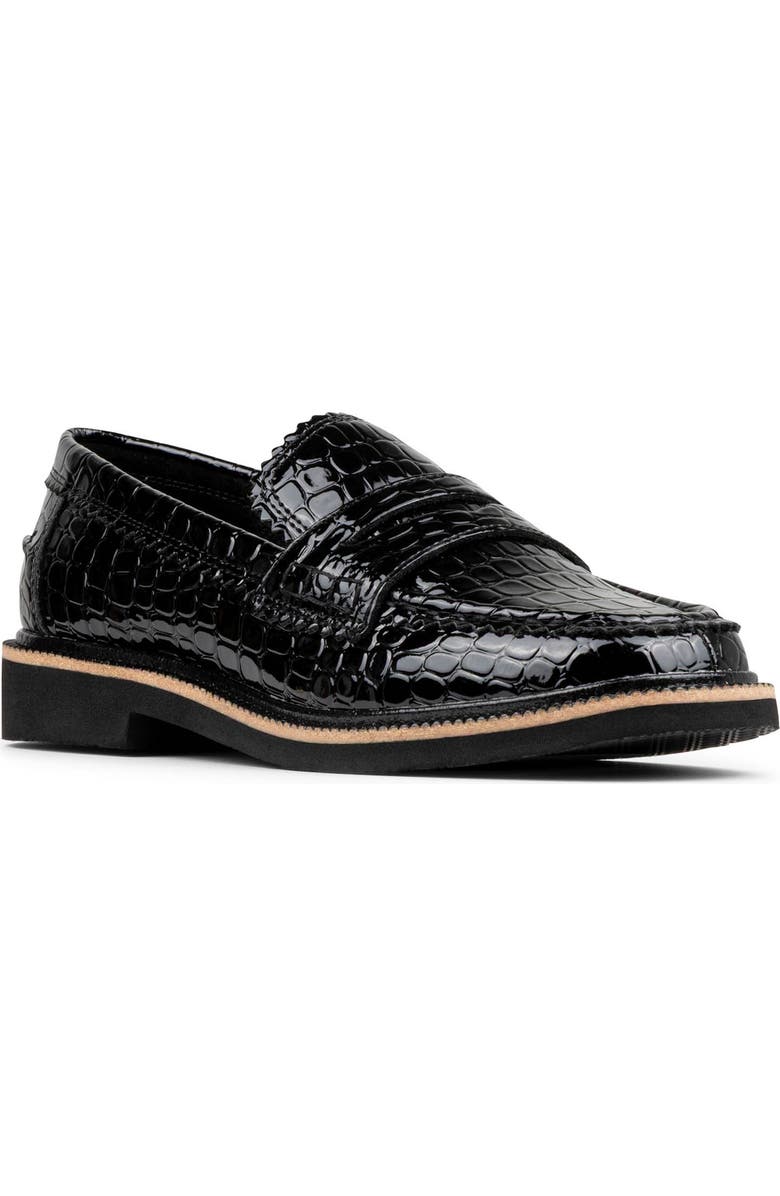 Donald Pliner Croc Embossed Loafer, Main, color,