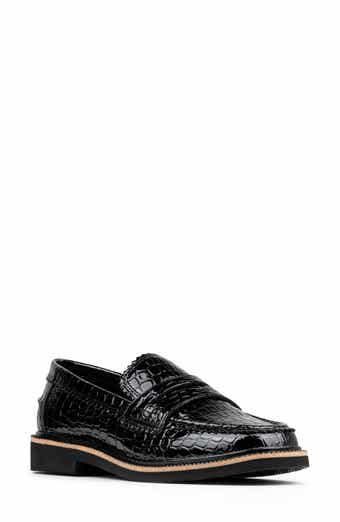 Donald Pliner Croc Embossed Loafer
