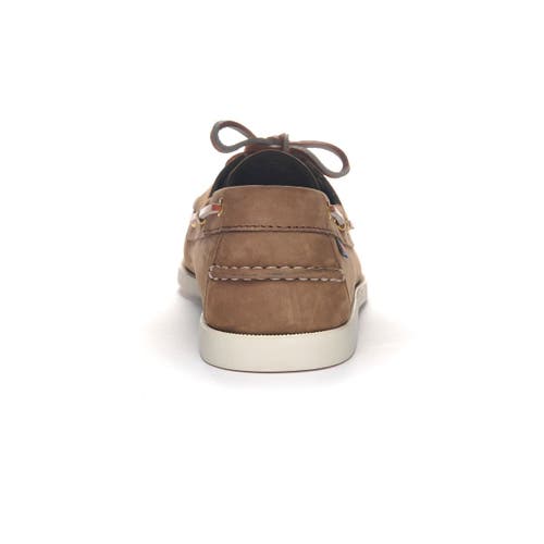 Sebago Docksides Portland Nubuck Boat Shoes In Brown