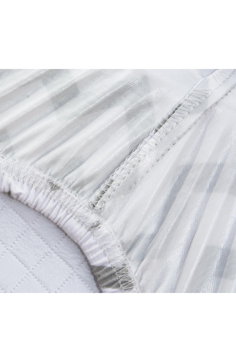 Ely's & Co. Baby Fitted Waterproof Pack N Play | Mini Portable Crib Sheet Set 2 Packs, Alternate, color, Grey Chevron & Polka Dot