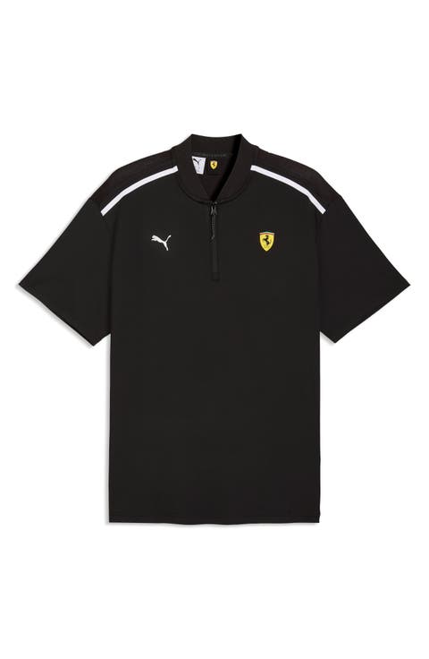 Scuderia Ferrari Cloudspun Blade Collar Performance Zip Polo
