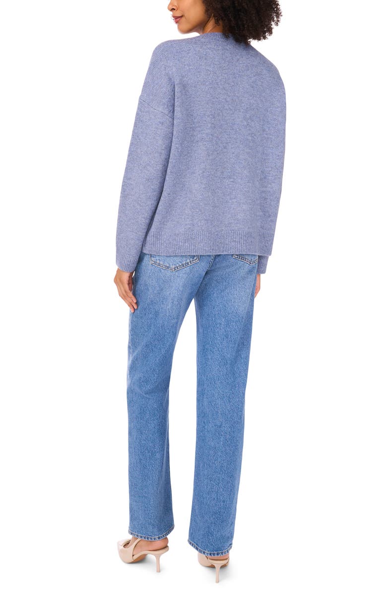 Parker Floral Embellished Sweater, Alternate, color, Denim Heather