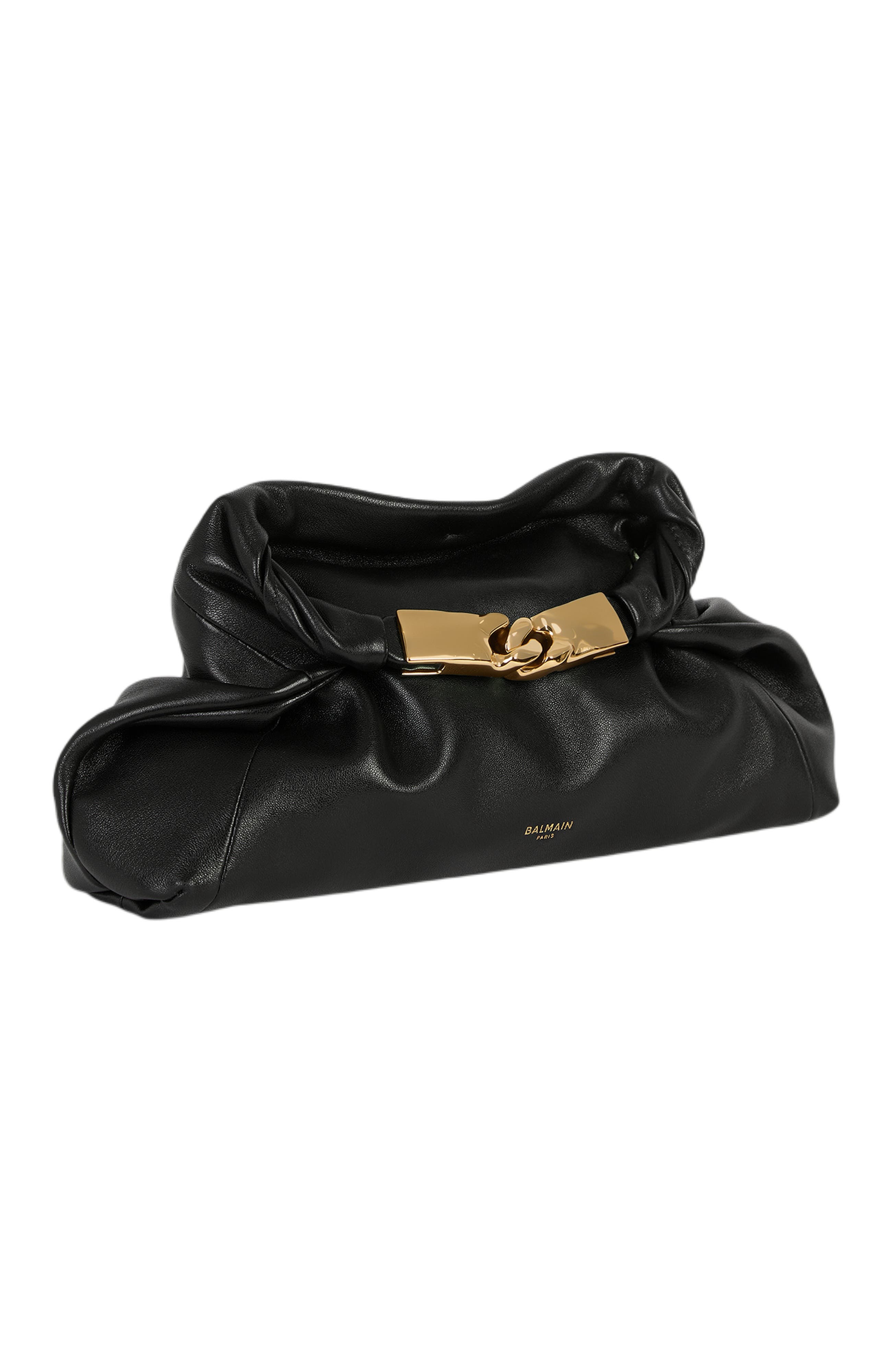 Dinner At 8 Small Smooth Leather Bag, Alternate, color, black