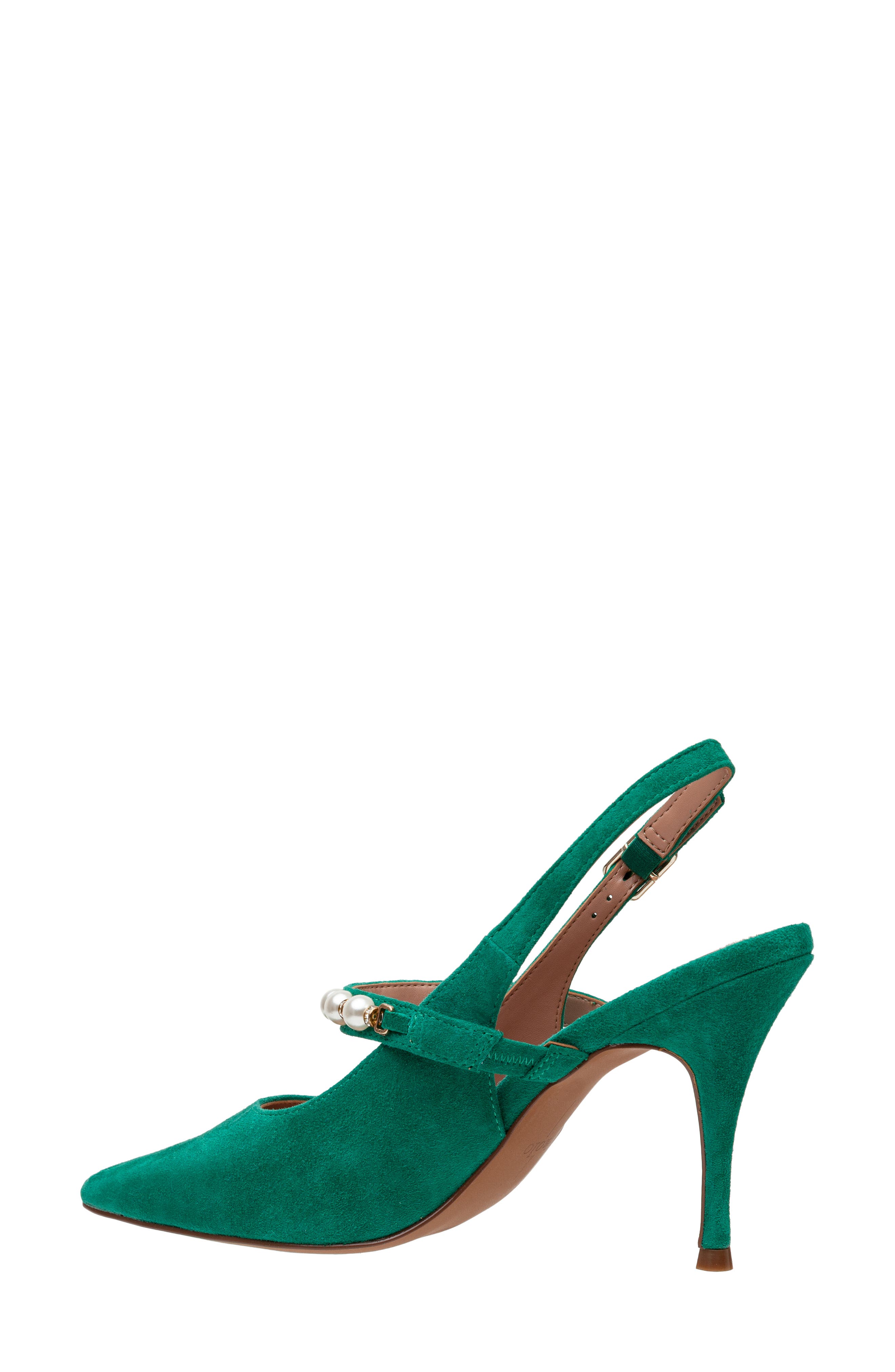 Linea Paolo Yemina Slingback Pump, Alternate, color, Emerald Gr