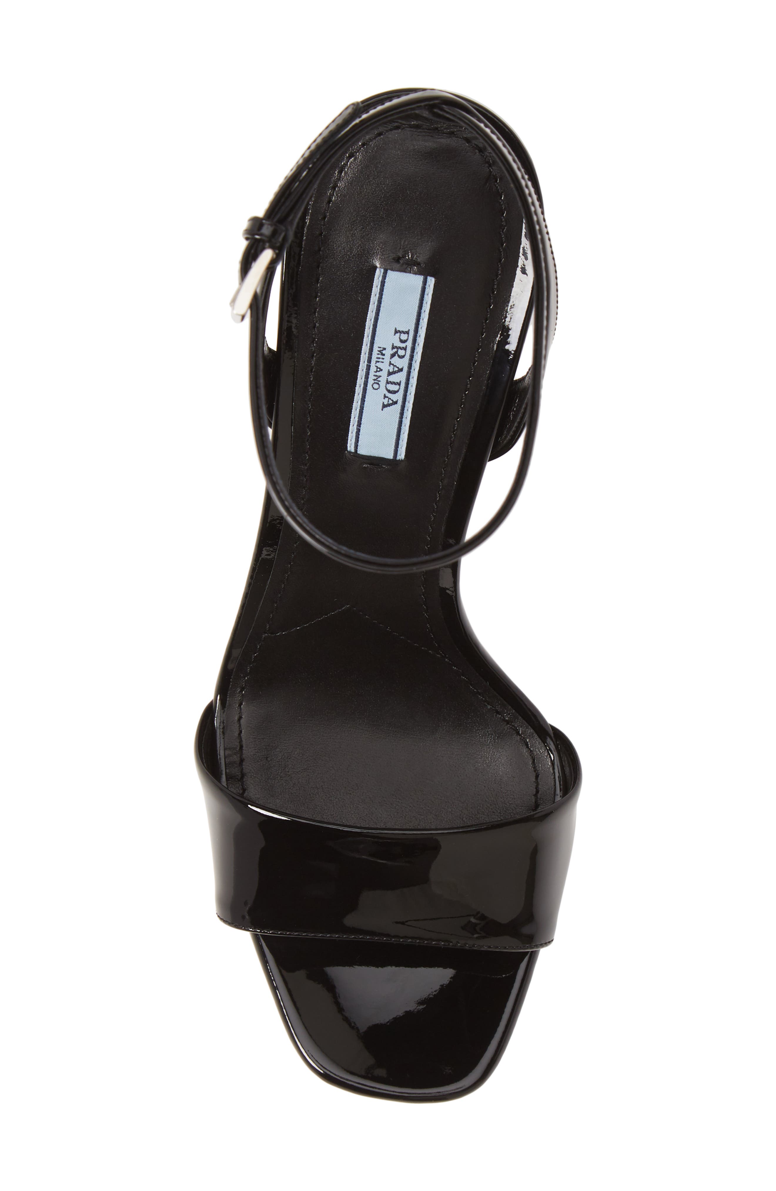 Prada Ankle Strap Platform Sandal, Alternate, color, 