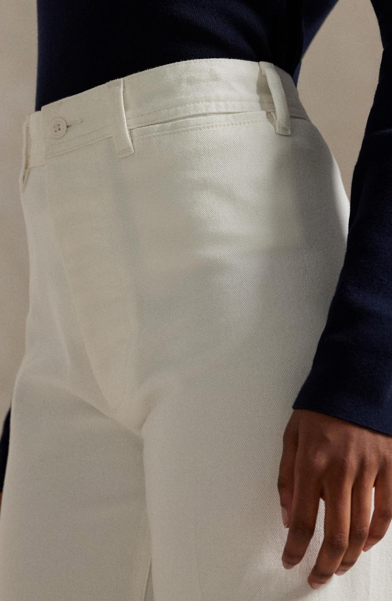 Polo Ralph Lauren Stretch Cotton Twill Flare Leg Pants, Alternate, color, Nevis