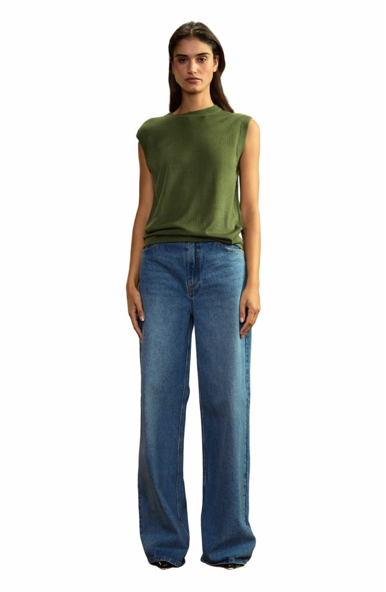 Cynthia Rowley Mica Sleeveless Knit Top, Main, color, 