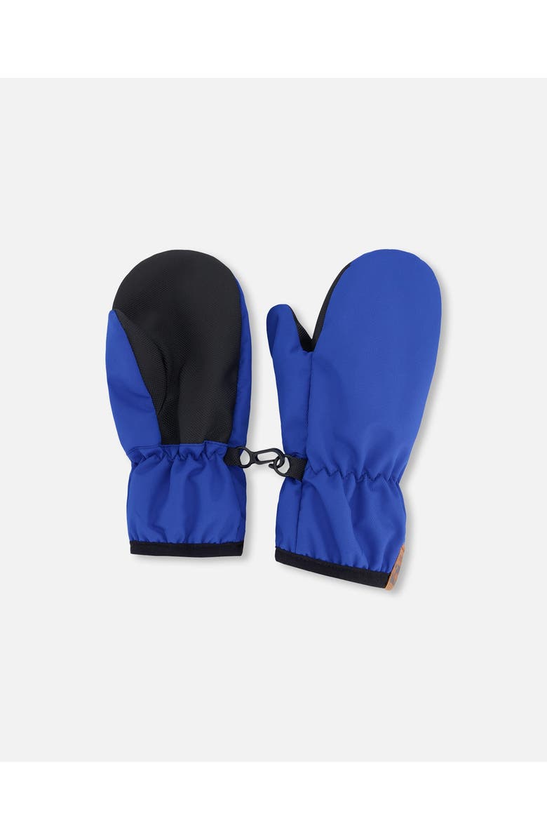 Deux par Deux Boy Mid-Season Mittens in Recycled Polyester, Main, color, Royal Blue