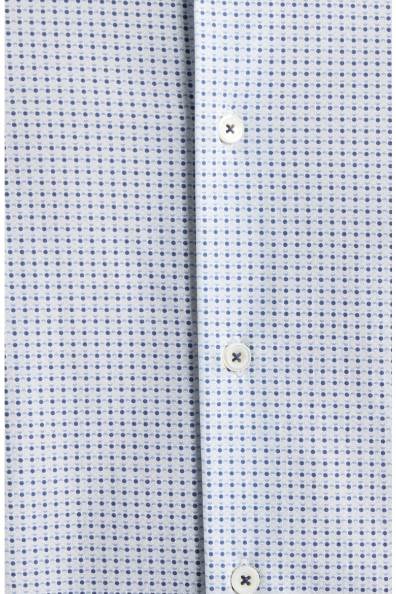 Miles OoohCotton® Neat Dot Print Short Sleeve Button-Up Shirt, Alternate, color, WHITE