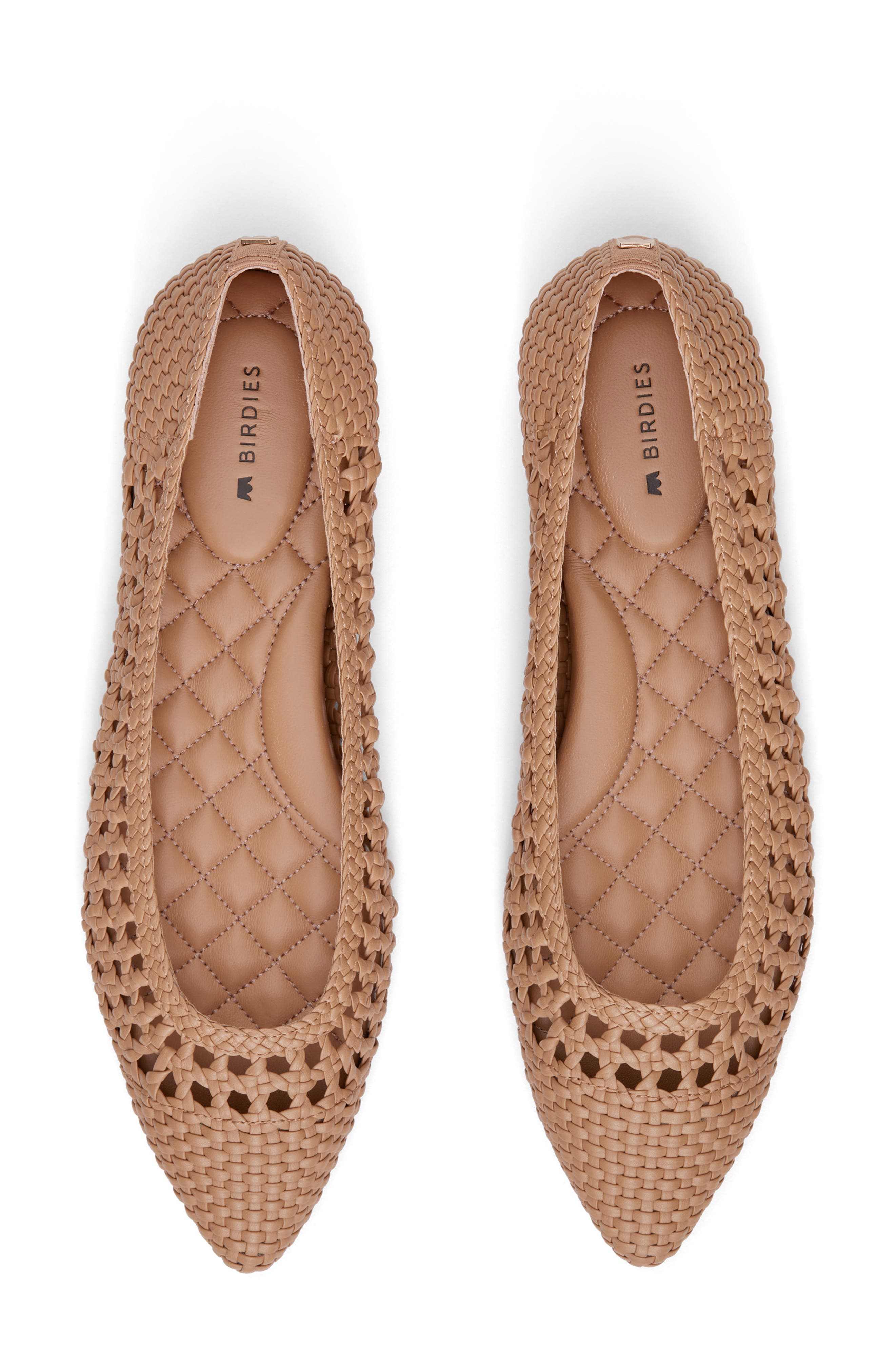 Goldfinch Woven Ballet Flat, Alternate, color, ALMOND WOVEN