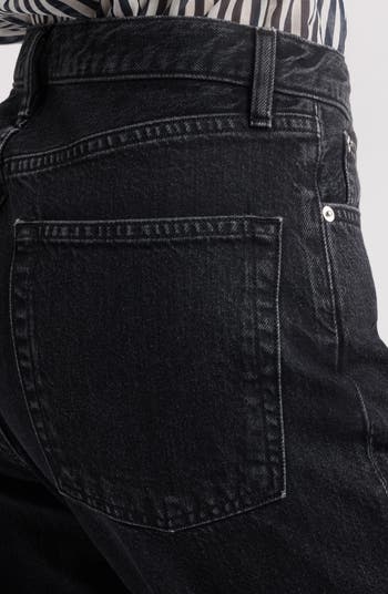 The Vertical High Waist Relaxed Straight Leg Jeans