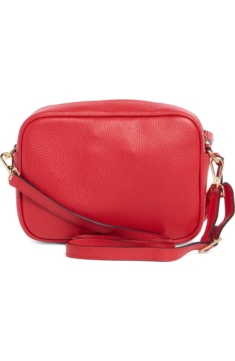 VALENTINO BY MARIO VALENTINO Mia Dollaro VLOGO Leather Crossbody Bag, Alternate, color, Red