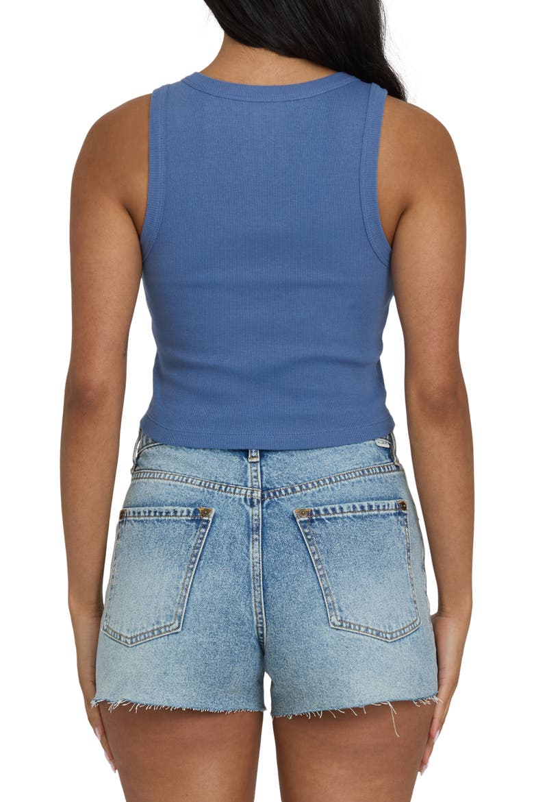 Headed to Sea Graphic Rib Knit Crop Tank, Alternate, color, DUTCH BLUE