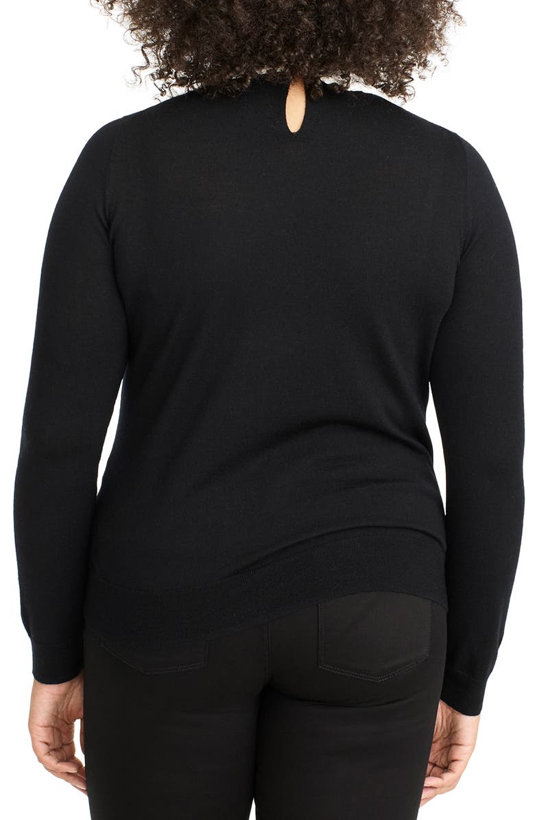 J.Crew Tippi Sweater with Lace Collar, Alternate, color,