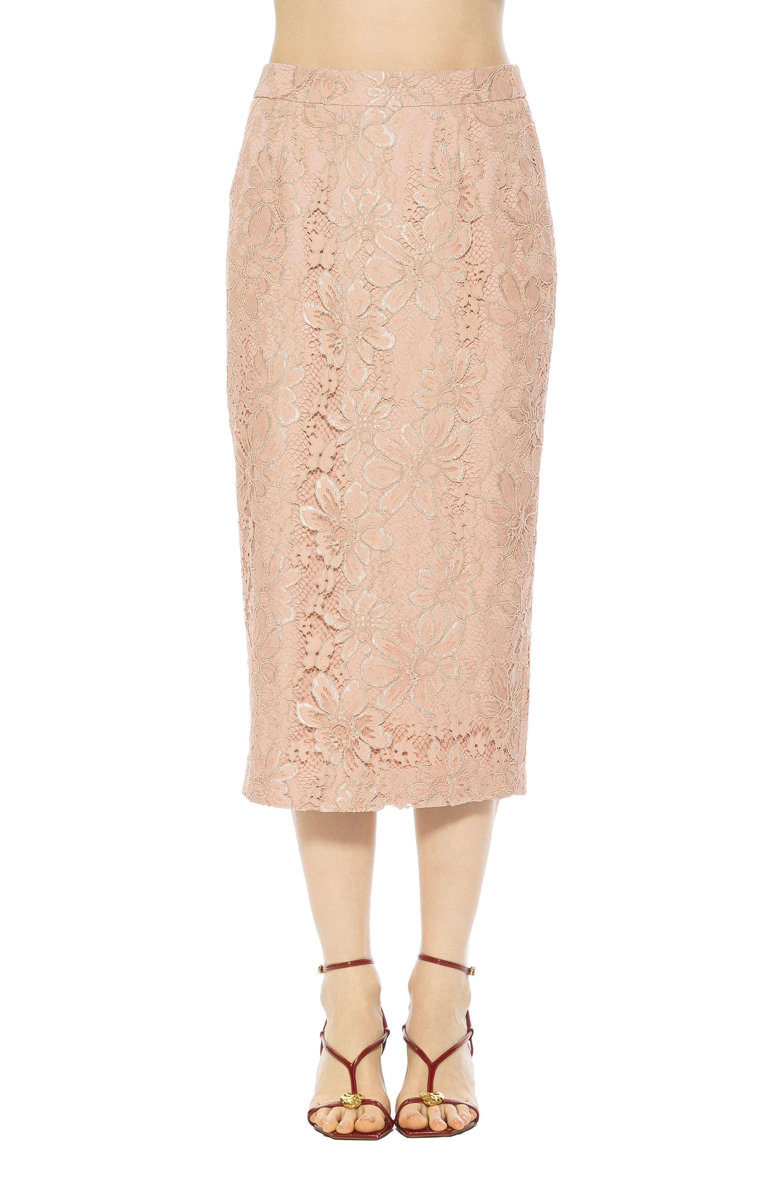 Taye Lace Midi Pencil Skirt - image 5