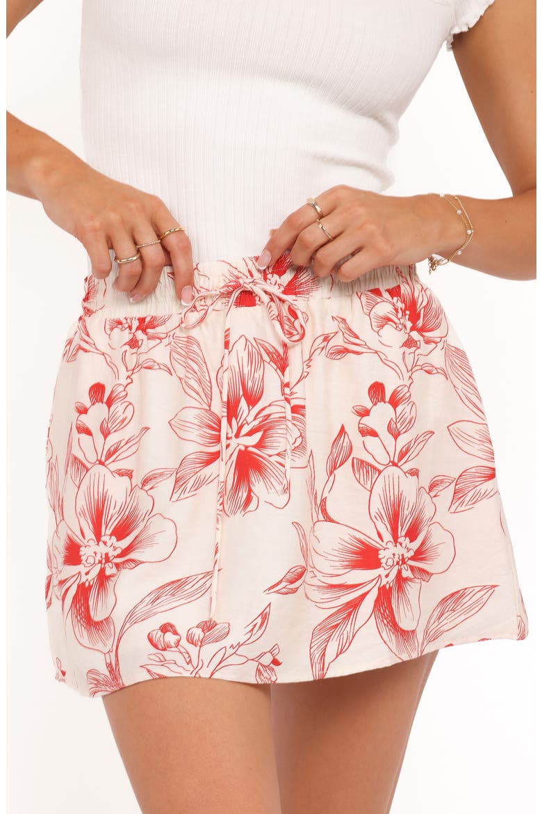 Maxima Floral Miniskirt, Alternate, color, RED FLORAL