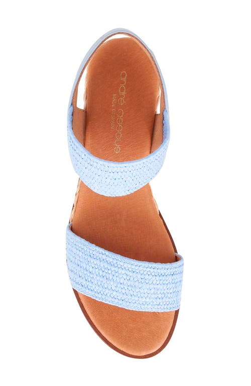 Andre Assous André Assous Neveah Featherweight Wedge Sandal In Sky Blue