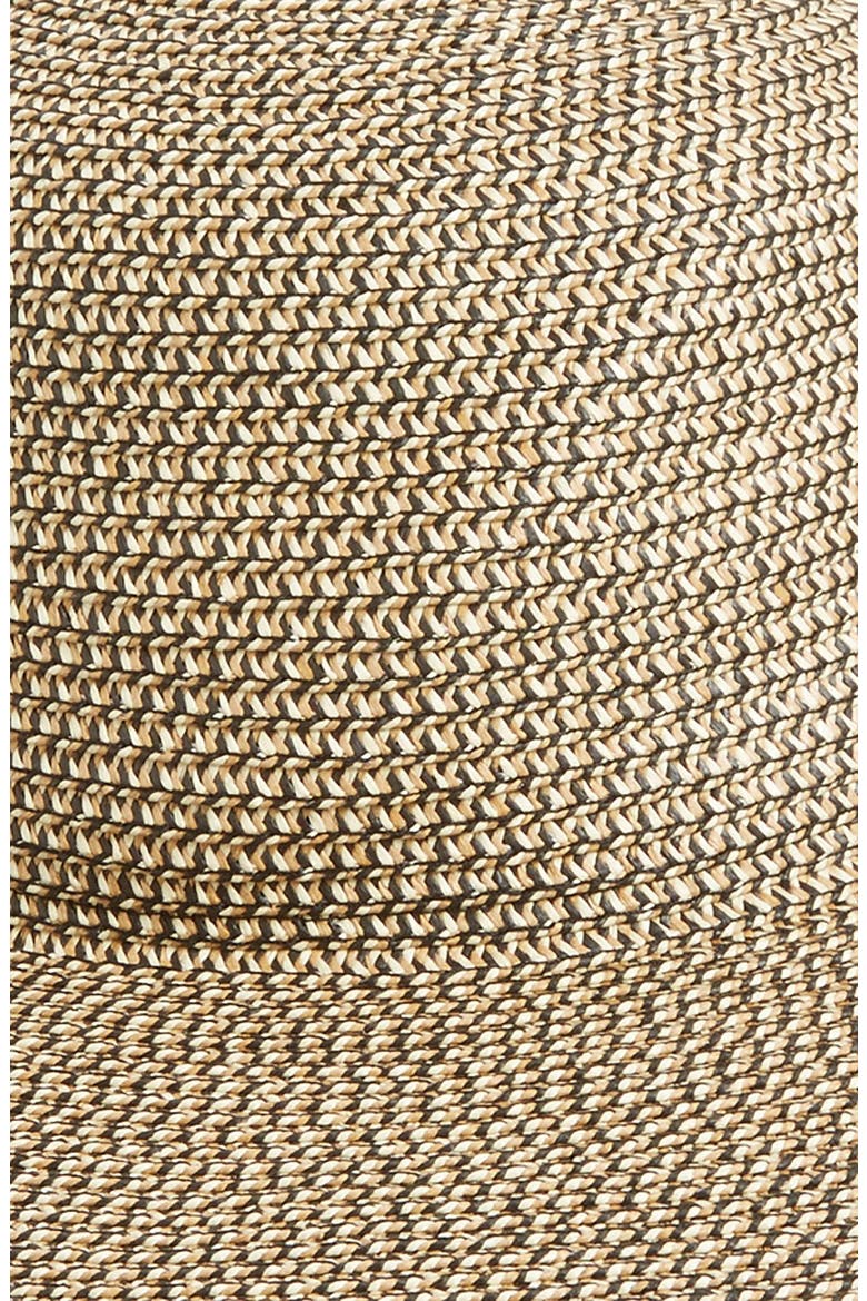 Floppy Straw Look Hat, Alternate, color, BLACK