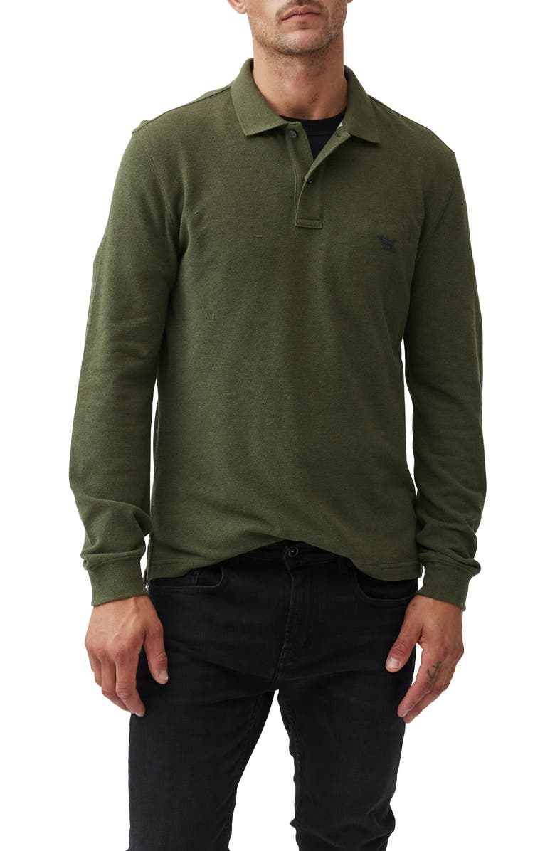 Rodd & Gunn Gunn Piqué Polo, Main, color, Army
