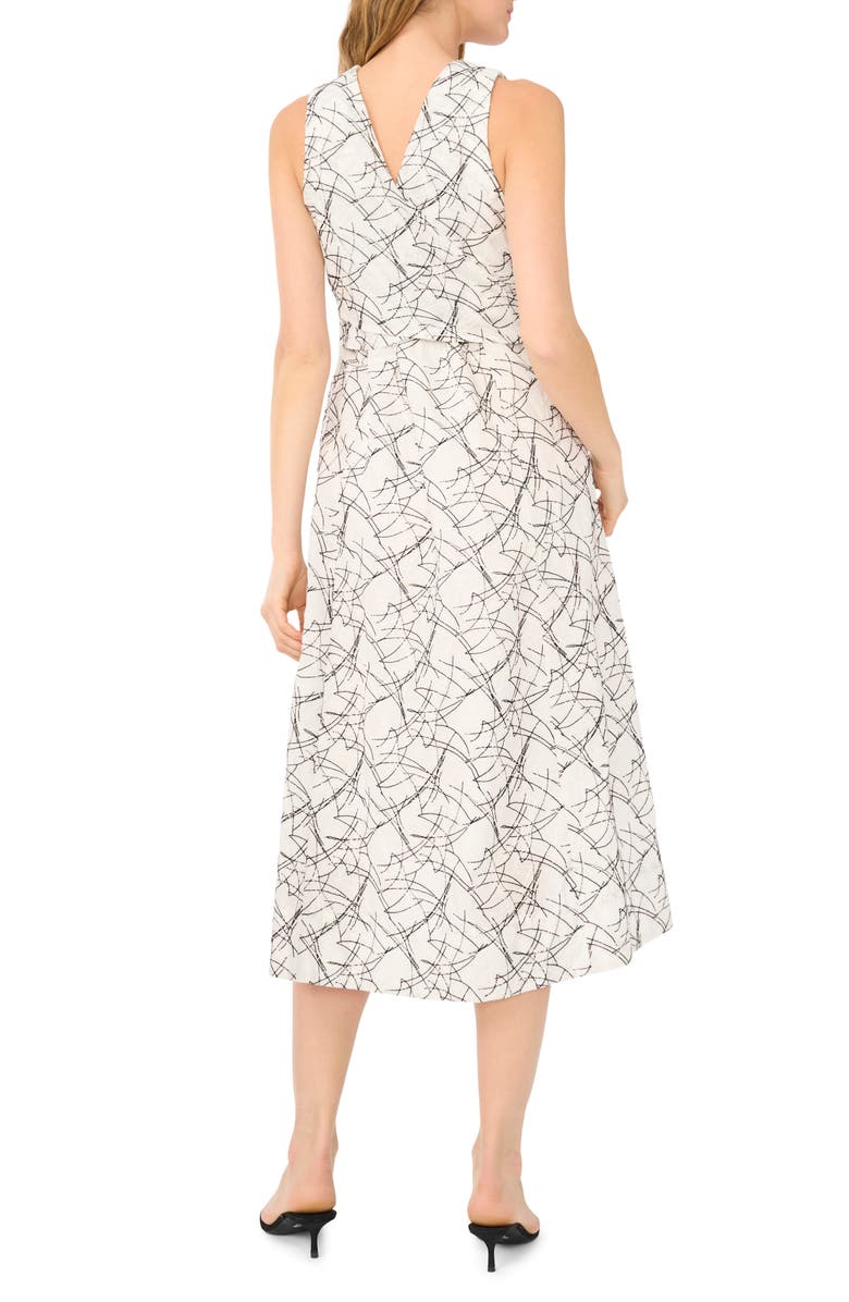 1.STATE Sleeveless Belted Cotton Midi Dress, Alternate, color, Ultra White