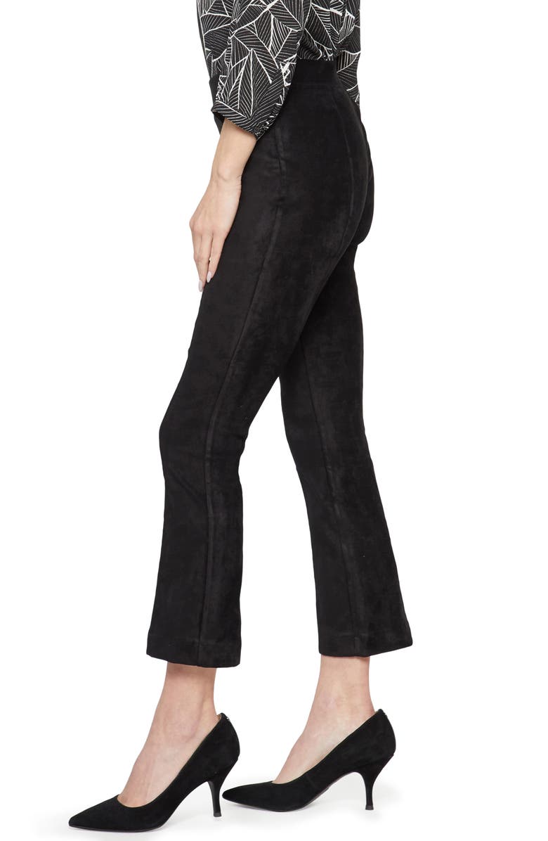 NYDJ Pull-On Ankle Slim Bootcut Faux Suede Pants, Alternate, color,