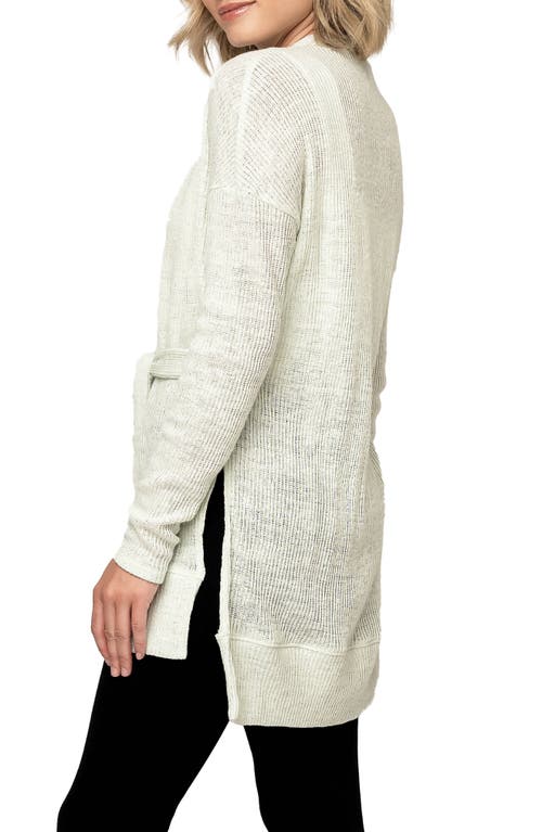 Gibsonlook My Way Belted Convertible Cardigan In White
